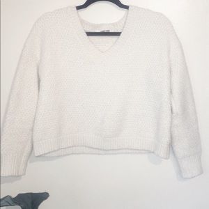 Dry Goods white cropped sweater